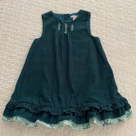 Janie and Jack Corduroy Embroidered Dress - Picture 2 of 7